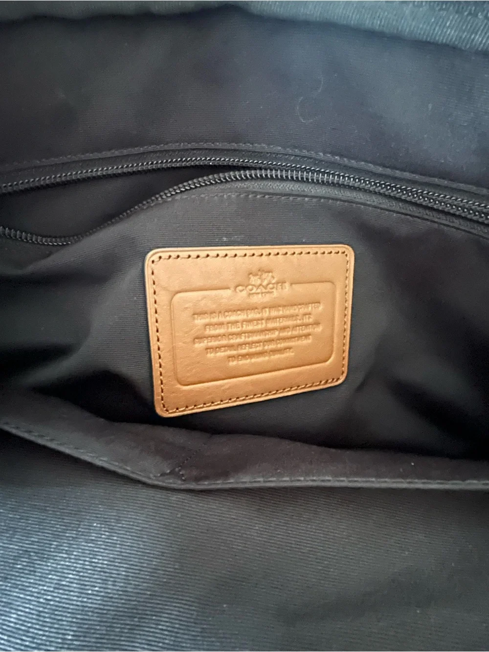 Coach Hamilton Leather Laptop Briefcase with Adjustable Detachable Shoulder
